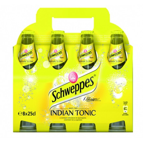 Schweppes Indian Tonic Bouteille 8X25Cl