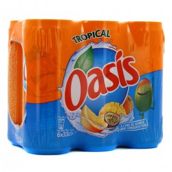 Oasis Boisson Tropical : Le Pack De 6 Canettes De 33Cl