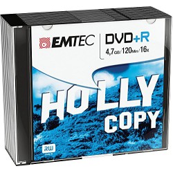 Emtec Pack 10 Dvd + R Slim