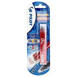 Pilot Recharges Frixion Rouges Pour Roller Effaçable Pointe Moyenne : Les 3 Recharges