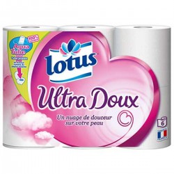 Lotus Papier Toilette Lotus Ultra Doux Blanc Rouleaux X6