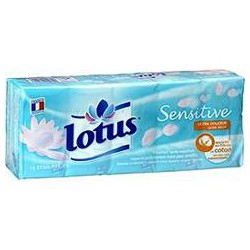 Lotus Mouchoirs Sensitive : Le Paquet De 15 Étuis