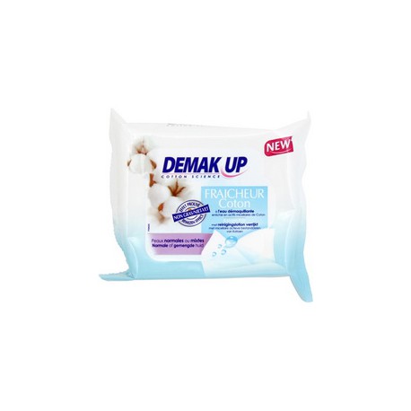 25 Lingettes Demaquillantes Peau Sensible Eau Demak Up