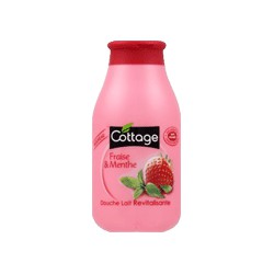Flacon 250Ml Douche Lait Fraise/Menthe Cottage