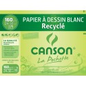 Canson 200777100 Pochette De 10 Feuilles De Papier Dessin Recyclé 160 G 24 X 32 Cm