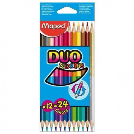 Maped Crayons Bicolores X12