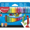 Maped 18 Crayons Cire Wax Col