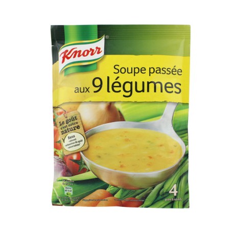 Knorr Soupe Désh.Passée Aux 9 Légumes Knorr 4Assiettes 1L