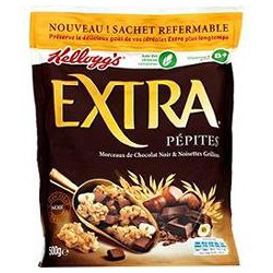 Kellogg'S Céréales Pépites Chocolat Noir/Noisette : Le Sachet De 500 G