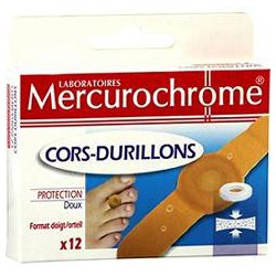 Mercurochrome Pansements Cors-Protection : La Boite De 12