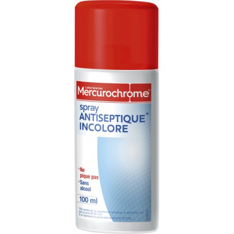 100Ml Spray Antiseptique Incolore Mercuroch