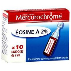 Mercurochrome Eosine 2% X10 Unidoses Steriles De 2Ml