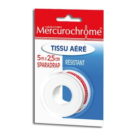 Sparadrap Tissu Mercurochrome