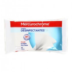 Mercurochrome Lingettes Desinfectantes Etui Fraicheur X12