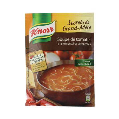 Knorr Soupe déshydratée tomates vermicelles 67g - DISCOUNT