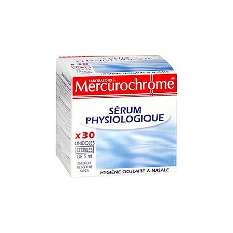 Mercurochrome Serum Physiol. 30Unidoses Steriles De 5Ml