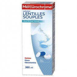 Mercurochrome Solution Lentilles Souples : Le Flacon De 360 Ml