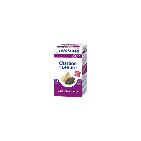 Juvamine Gellules Charbon Levure X44