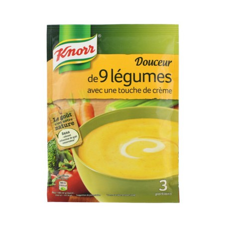 Knorr Soupe Desh.Douceur 9 Lég Touche Crème Knorr 3 Ass