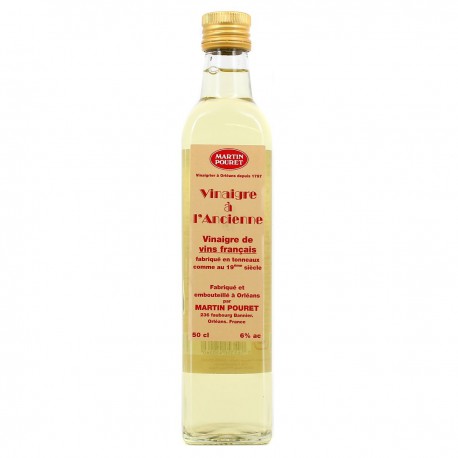 Bouteille 50Cl Vinaigre Vin Blanc A L Ancienne Pouret