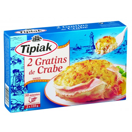 Grat.Crabe 2X110G. Tipiak