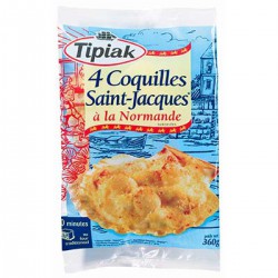 Tipiak Coquilles Saint Jacques Normande 4 X 90G