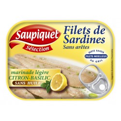 Saupiquet Filet Sardine Citron/Basilic 1/5