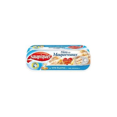 Saupiquet Maquereaux Muscadet 9Aromates 1/2