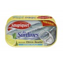 Saupiquet Sardines Marinade Citron Basilic Sans Huile 1/5