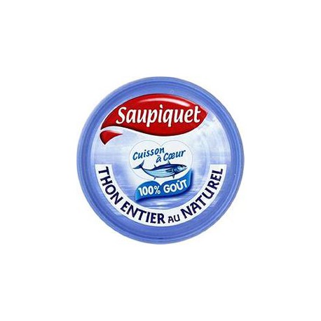 Bte 1/5 Thon Entier Nature Cuit A Cœur Saupiquet