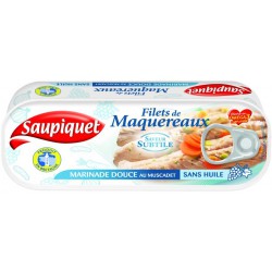 Bte 1/4 Filet De Maquereaux Muscadet Sans Sel Huile Saupiquet