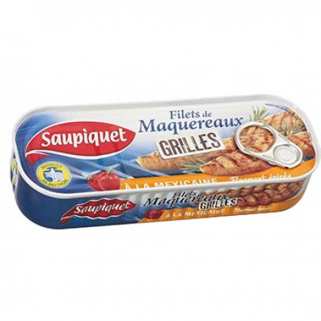 Saupiquet Filet De Maquereaux Grillées Mexicaine 120G
