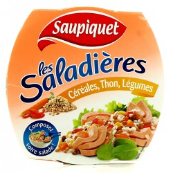 160G Saladiere Cereales/Thon/Legumes Saupiquet