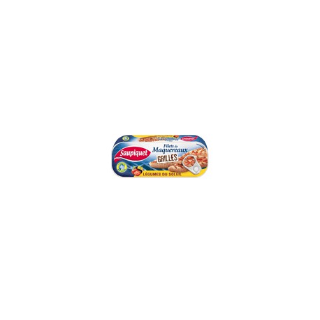 Bte 1/4 Filet De Maquereaux Grilles+Legumes 120G Saupiquet
