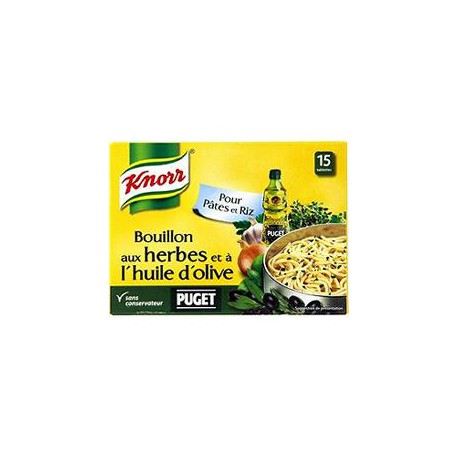 Knorr Bouillon Herbes/Huile Puget Knorr Tablette X15