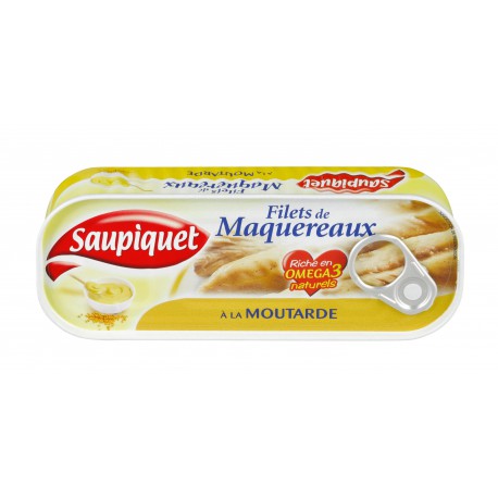 Saupiquet Filet Maquereaux Moutarde 1/3