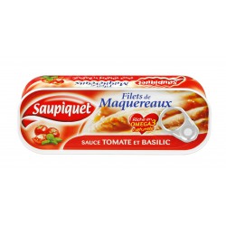 Saupiquet Filets De Maquereaux Sce Tomate/Basilic Saupiquet 1/4 169G