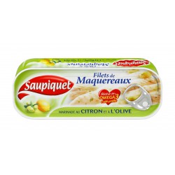 Bte 1/4 Filet De Maquereaux Citron/Olive Saupiquet