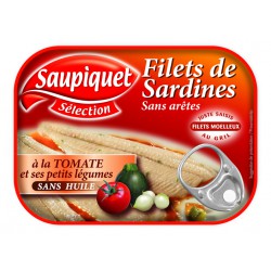 Saupiquet Filet Sardine Tomate Petit Legume 1/5