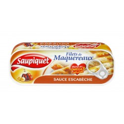 Saupiquet Filets De Maquereaux Sauce Escabèche Saupiquet Bte 1/4 169G