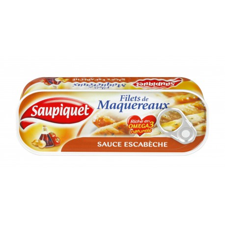 Saupiquet Filets De Maquereaux Sauce Escabèche Saupiquet Bte 1/4 169G