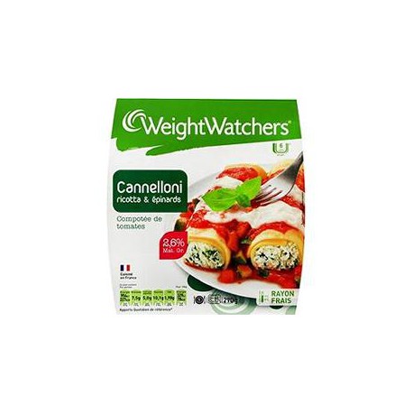 Weight Watcher Cannelloni Ricotta Epinard 300G