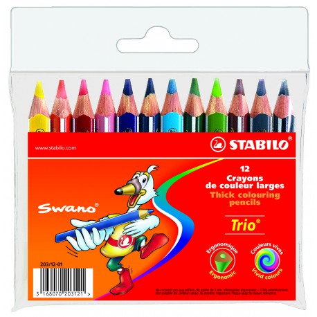 Stabilo 12Cray. Coul. Trio Co