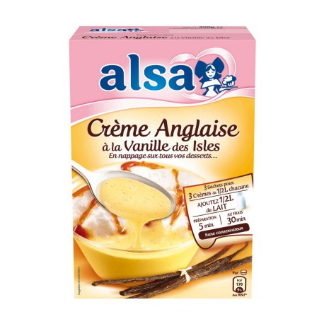 Alsa Creme Anglaise Vanille Etui 3 Doses 300G