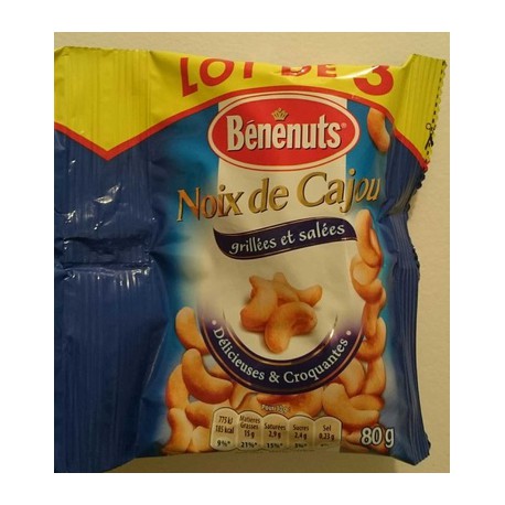 3X80G Noix De Cajou Benenuts