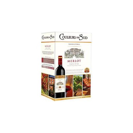 Bib 4Lvin De Pays Igp Merlot Rouge Couleur Sud