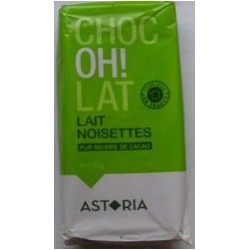 4X100G Tablette Chocolat Lait Noisette Astoria