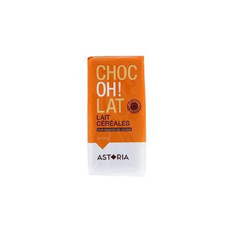 4X100G Tablette Chocolat Au Lait Riz Astoria