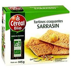 Cereal Bio Tartines Craquantes Sarazin 145G