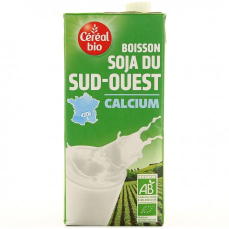 1L Boisson Soja Calcium Cereales Bio